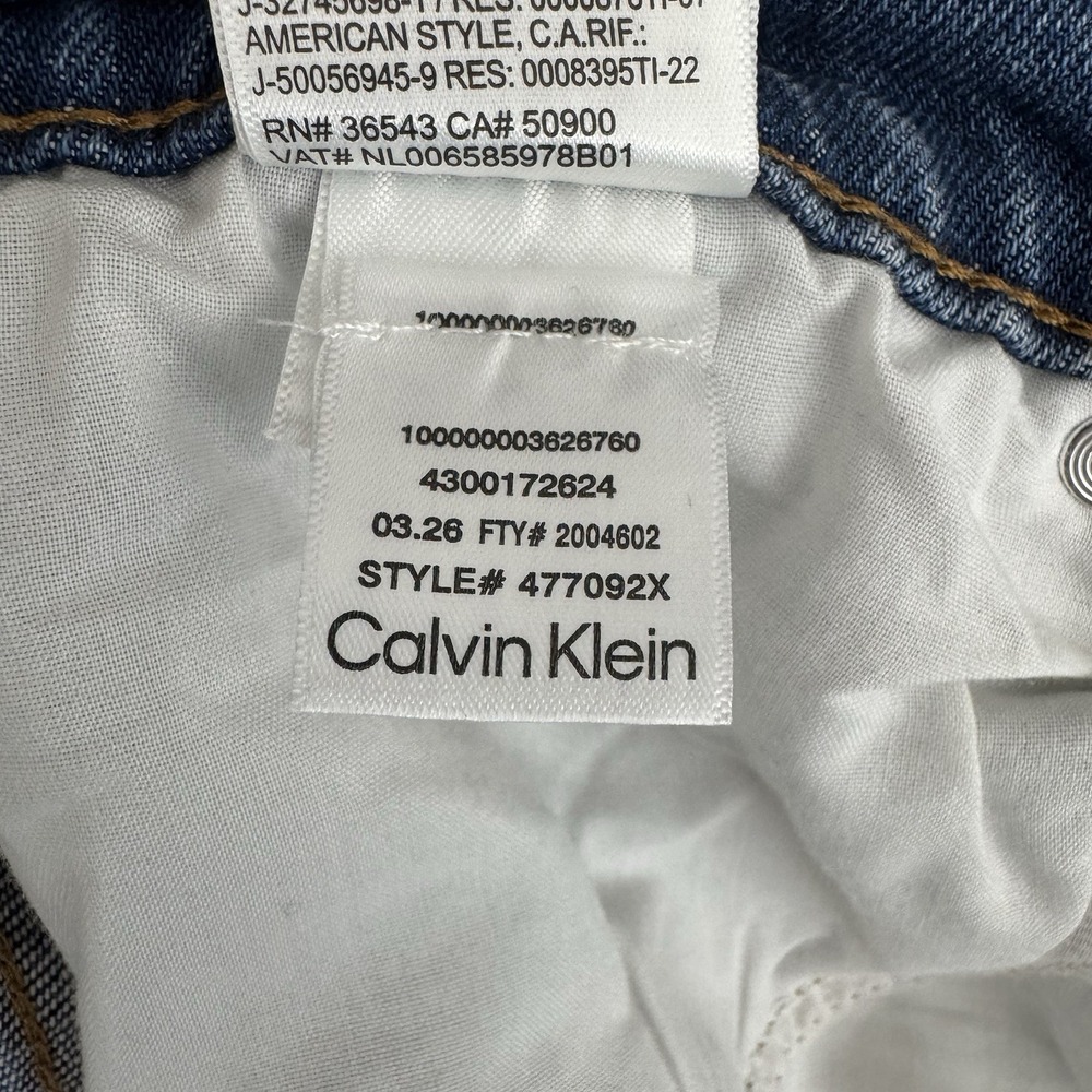 Calvin Klein Barrel Jeans Women's 29 Runaway Blue High Rise NWT - Picture 13 of 16